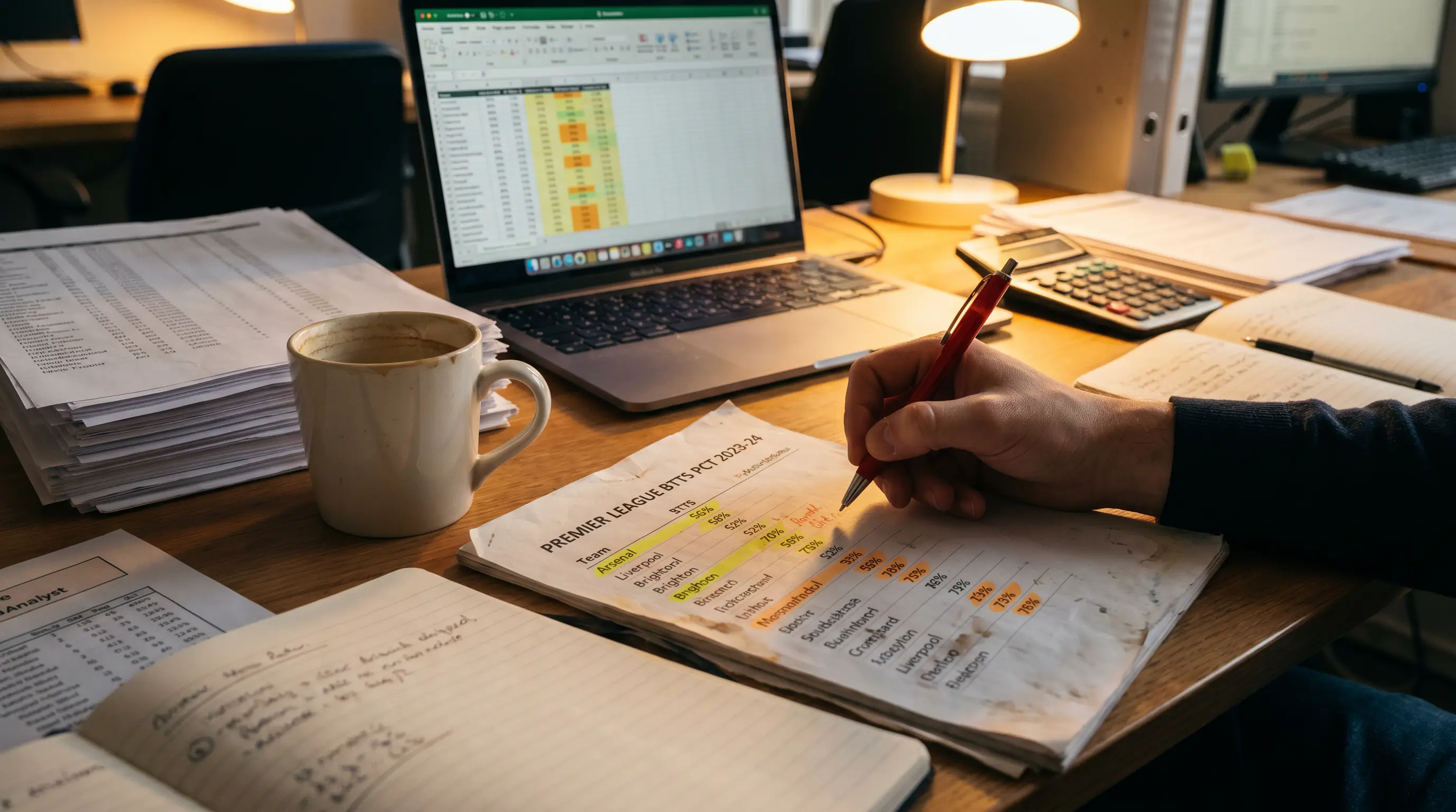 BTTS base rate analysis across English football league tiers