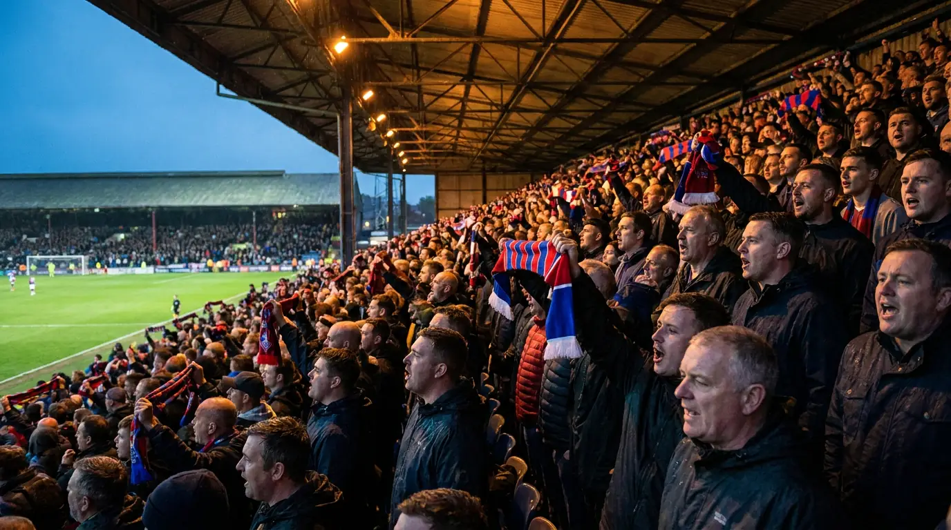 Championship playoff match atmosphere with intense crowd support
