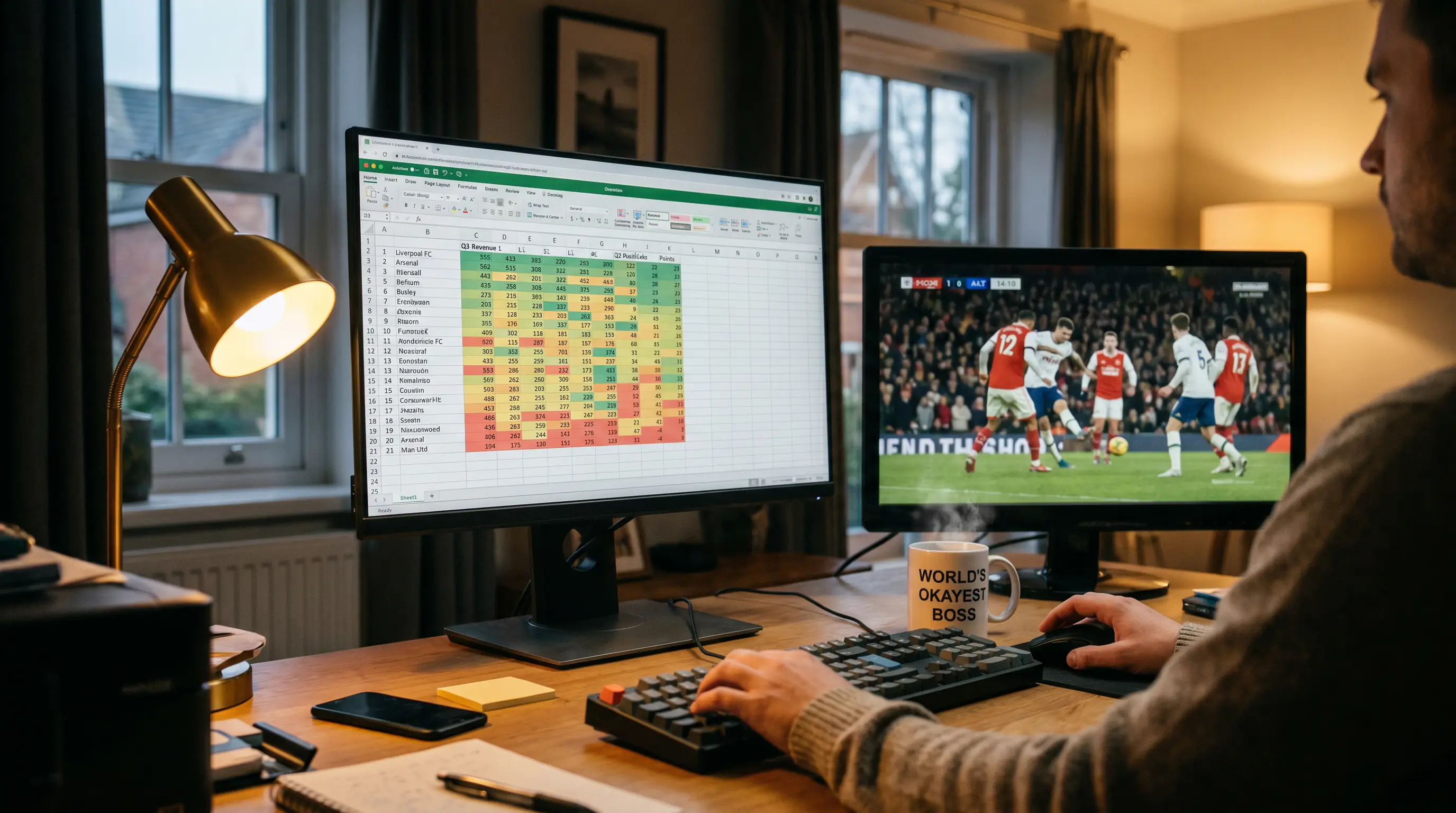 Spreadsheet with xG-based power ratings for European club teams